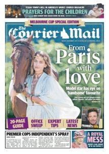 November 7, 2017 The Courier Mail - Premier Cops Independent's Spray