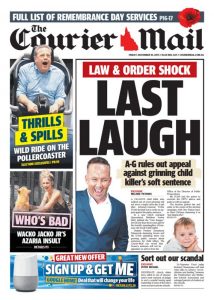 November 10, 2017 The Courier Mail - Last Laugh