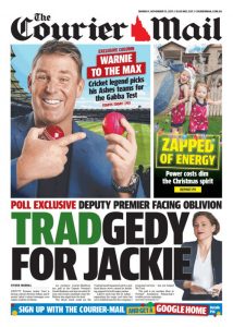 November 13, 2017 The Courier Mail - Tradgedy For Jackie