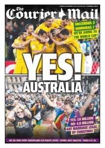 November 16, 2017 The Courier Mail - Yes Australia