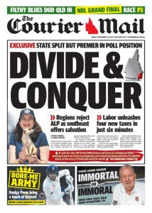 November 24, 2017 The Courier Mail - Divide & Conquer