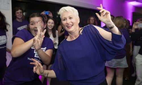 Kerryn Phelps election night party #WentworthVote