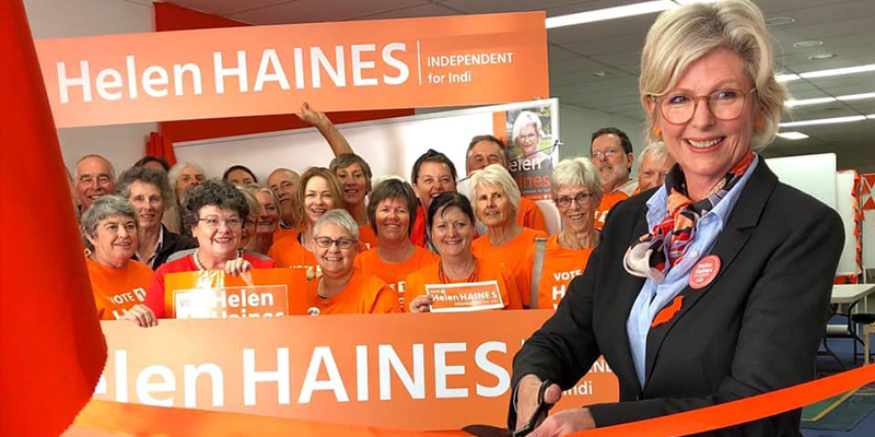 Helen Haines keeping the Indi dream alive: @margokingston1 #IndiVotes #podcast