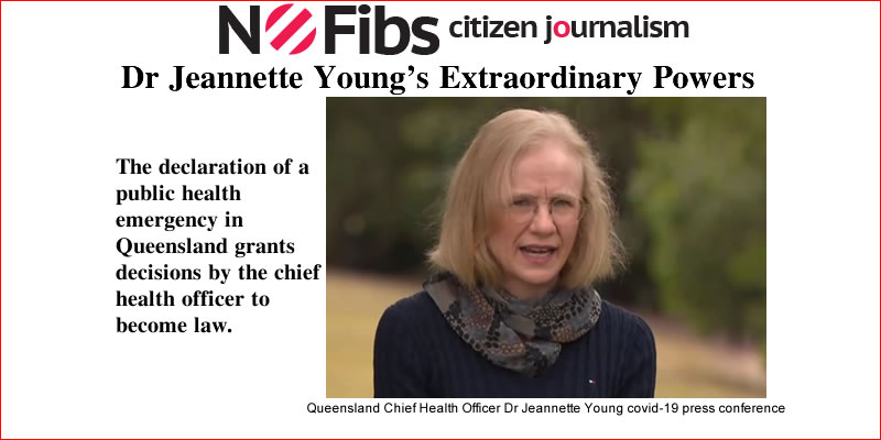 Queensland Chief Health Officer Dr Jeannette Young Granted Extraordinary Powers – @Qldaah #qldpol